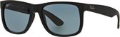 Ray-Ban RayBan Justin Classic Lunettes de soleil polarisées - Monture noire avec verres classiques bleus - 54 mm - RB4165 622 / 2V 54-16