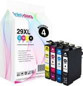 Inktdag inktcartridges voor Epson 29 inktcartridge, Epson 29XL multipack van 4 stuks  geschikt voor printers Epson Expression Home XP-245 , XP-247 , XP-255 , XP-257, XP-332, XP-335, XP-342, X