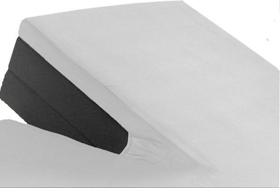 24-Bedding Verkoelende Splittopper Hoeslaken Katoen 180x200 cm Wit - 24-Bedding