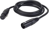 DAP Audio DMX kabel 3m - DMX XLR Kabel - 3m (Zwart)