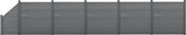 HKC Schuttingpanelen set vierkant/schuin 183x973cm grijs