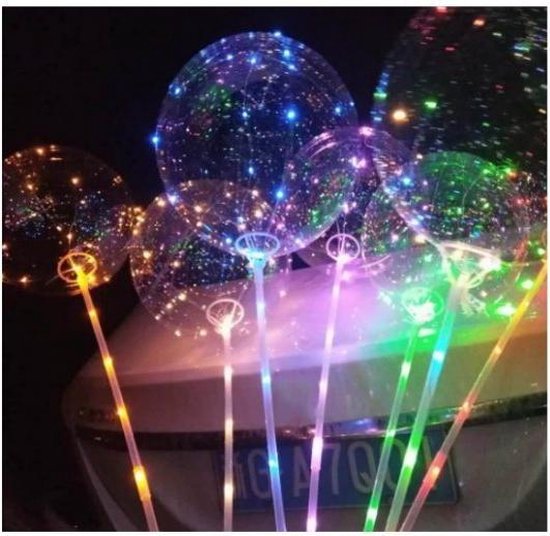 Lichtgevend LED ballon - 30 LED - Uniek voor elk feest - Trend 2021 |  bol.com