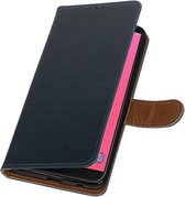 Coque Blauw Pull-Up Book Type pour Samsung Galaxy J8