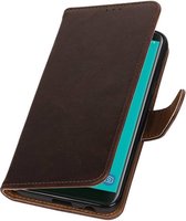 Mocca Pull-Up Booktype Hoesje voor Samsung Galaxy J6
