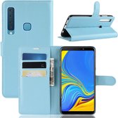 Samsung Galaxy A9 (2018) Hoesje - Book Case - Lichtblauw