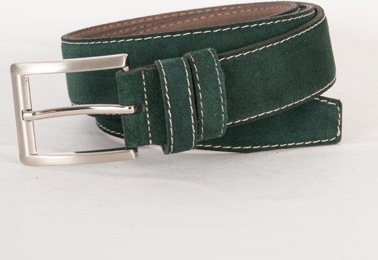 4 CM SUEDE RIEM 0007-12 GROEN MAAT 105