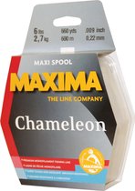 MAXIMA Chameleon Maxi Spool - Vislijn - Nylon vislijn - 0.32mm/600m - Trekkracht 5.5 kg - Kleur Chameleon