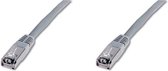 DIGITUS Patchkabel Cat6a S/FTP 2xRJ45 3,00m grijs Hebelschu