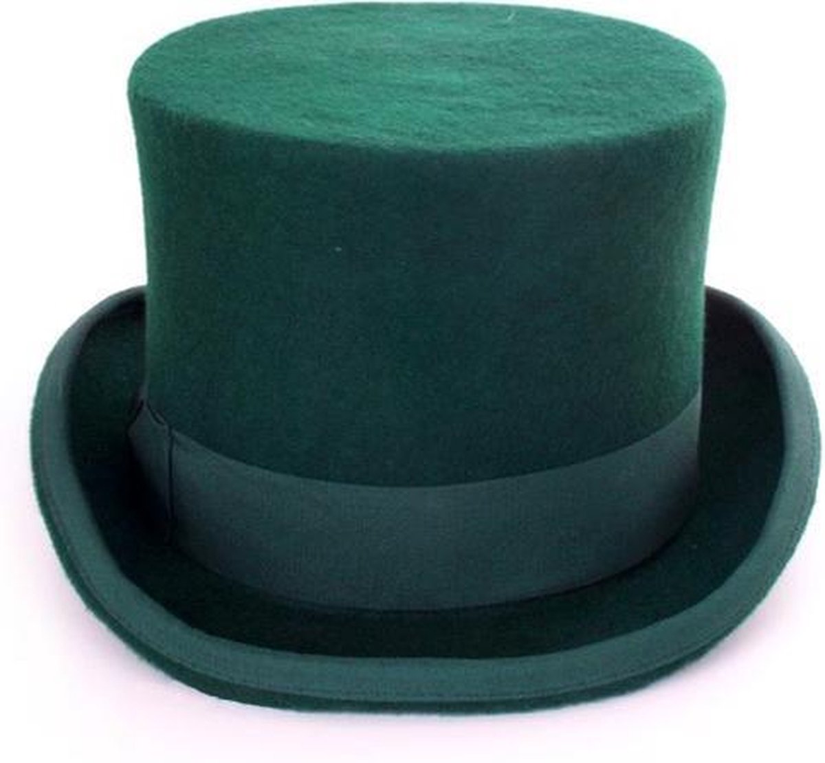 Hoge hoed donkergroen steampunk tophat - maat 56-57-58 - groen dames heren  | bol.com
