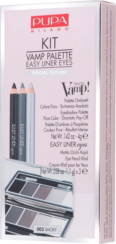 Pupa Vamp! Palette Easy Liner Eyes Kit - Smoky Eye Palette 003