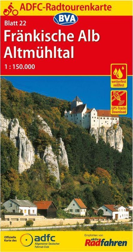 ADFC-Radtourenkarte 22 Fränkische Alb Altmühltal 1:150.000 ... - cover