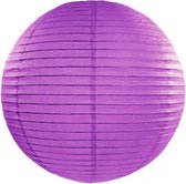 Luxe bol lampion donker paars 35 cm