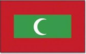 Vlag Malediven 90 x 150 cm feestartikelen - Malediven/Maldivische landen thema supporter/fan decoratie artikelen