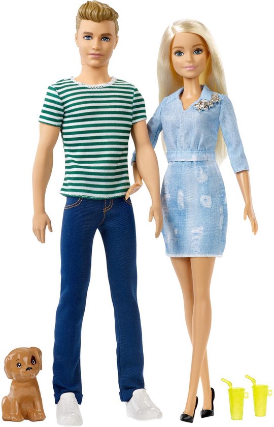 Citroen Flitsend aantrekkelijk Barbie en Ken Puppy Cadeauset - Barbiepop | bol.com