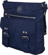 Enrico Benetti Crinkle Nylon Schoudertas Navy