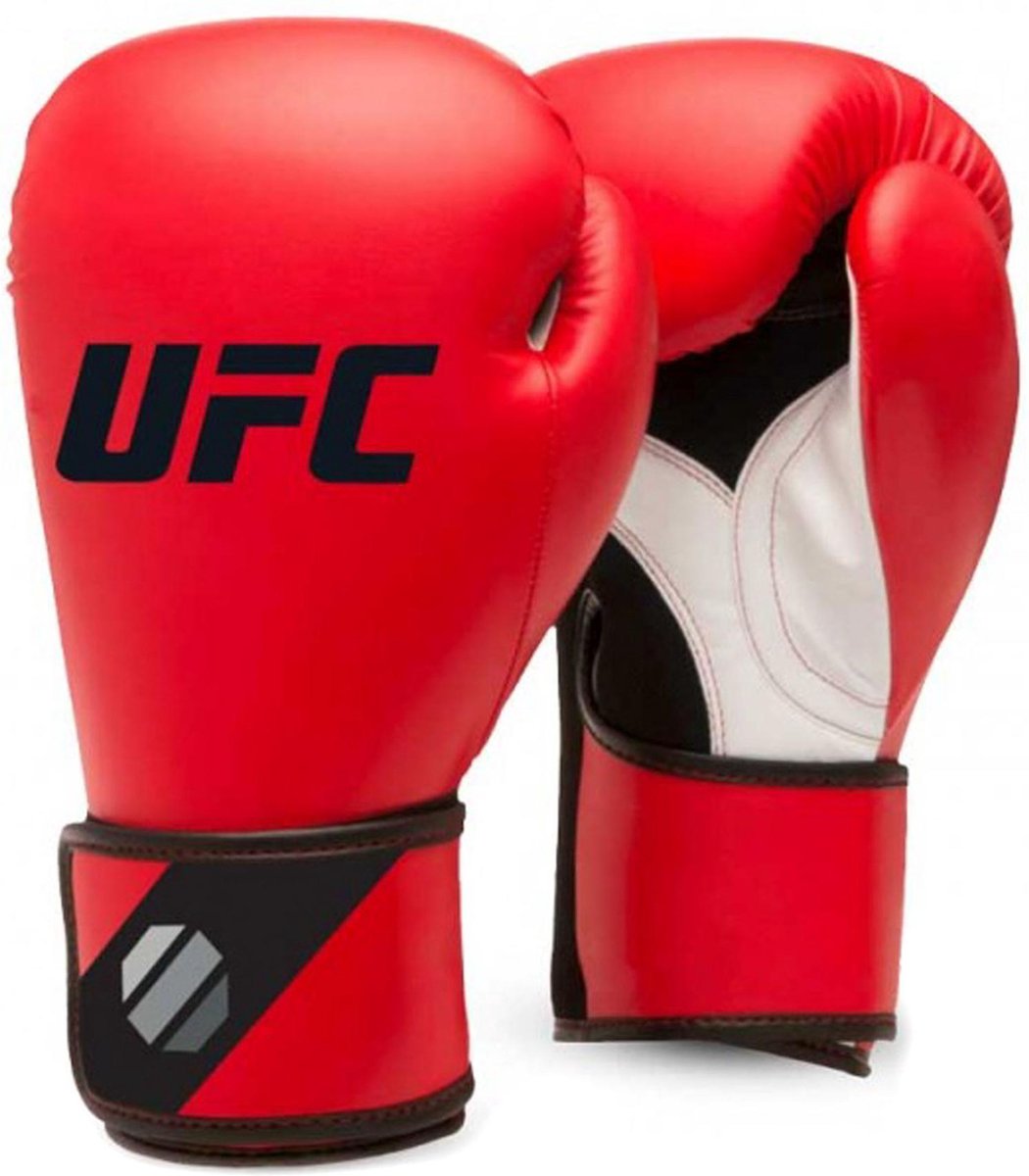 Training (kick)bokshandschoenen (12 oz - Zwart/Rood) - UFC