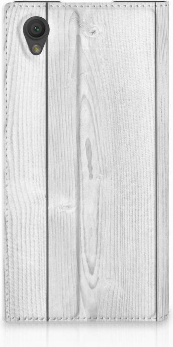 Sony Xperia L1 Book Wallet Case White Wood