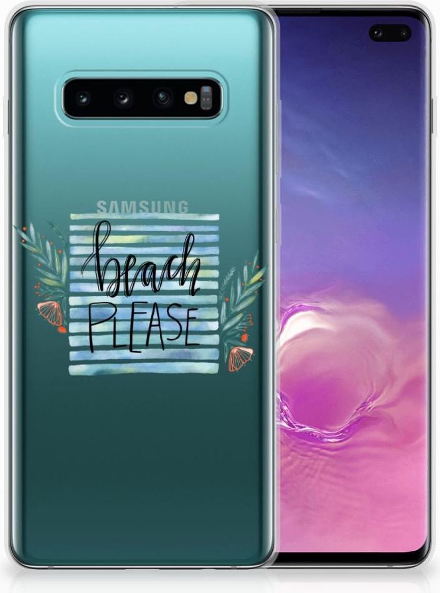 Samsung Galaxy S10 Plus Telefoonhoesje met Naam Boho Beach