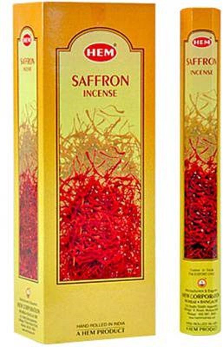 HEM Wierook - Saffron - Slof (6 pakjes/120 stokjes)
