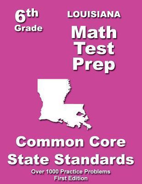 Louisiana 6th Grade Math Test Prep - cover