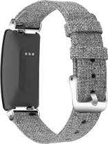SmartphoneClip® Jeans bandje Grijs Small geschikt voor Fitbit Inspire (HR, 2)