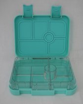 Gaffelbox 6 - Muntgroen - Bento lunchbox/broodtrommel met 6 lekvrije vakjes voor jong en oud