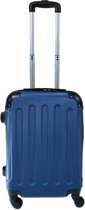 Handbagage koffer 51cm 4 wielen trolley - Blauw