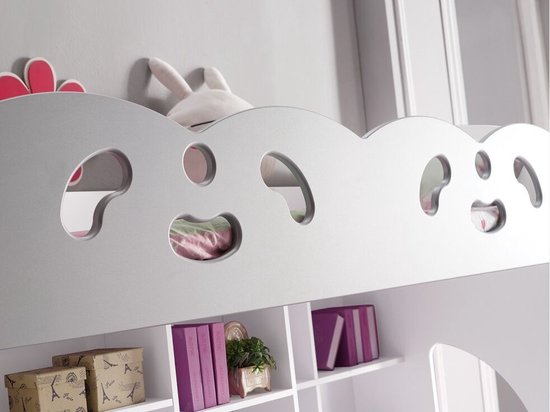 Stapelbed met bureau en bergruimte coco