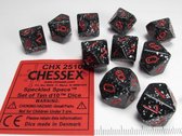 Chessex Space Speckled D10 Dobbelsteen Set (10 stuks)