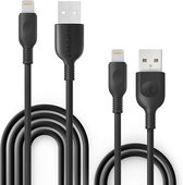 RAVPower 2-Pack Lightning kabels (90-180cm)  - Zwart