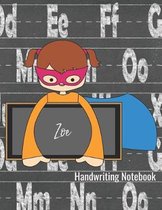 Handwriting Notebook Zoe