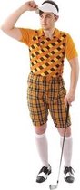 Golf kostuum oranje voor heren 52-54 (xl) - Golfers verkleedkleding