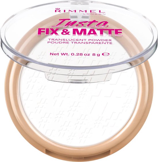 Rimmel London Insta Fix & Matte Make-uppoeder - 01 Clear | bol.com