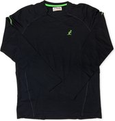 Australian Heren T-Shirt - Long Sleeve - Navy Blauw - Groen - Maat XL (54)