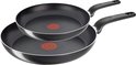 Tefal Only Cook Koekenpannenset - Ø 20 cm & Ø 28 cm - Zwart