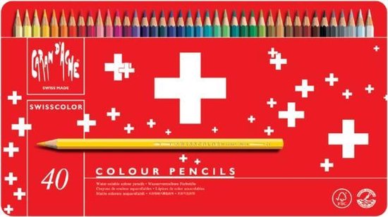 Kleurpotlood caran d’ache swisscolor aquarel 40 st