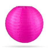 Nylon lampionnen - roze - 10 stuks - 25cm - zonder verlichting - voor buiten