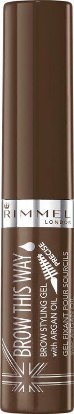 Rimmel London Brow Gel with Argan Oil - Medium Brown - Medium Brown