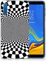 Geschikt voor Samsung Galaxy A7 (2018) Siliconen Backcase Design Illusie