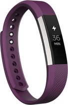 KELERINO. Siliconen bandje voor Fitbit Alta - Paars - Large