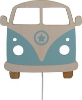 Houten wandlamp Retro Bus mint -  LED lamp - Roozje