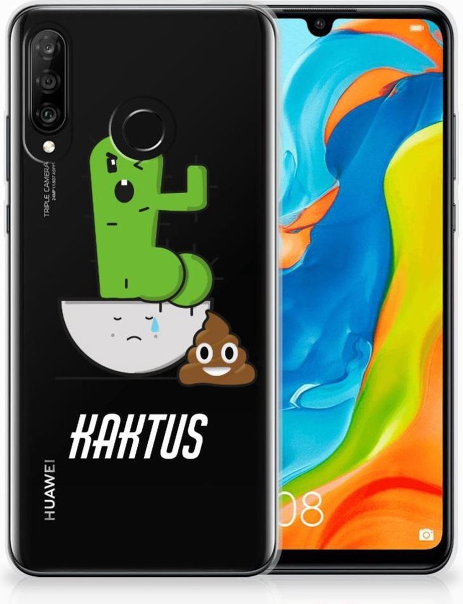 Huawei P30 Lite Telefoonhoesje met Naam Cactus Poo