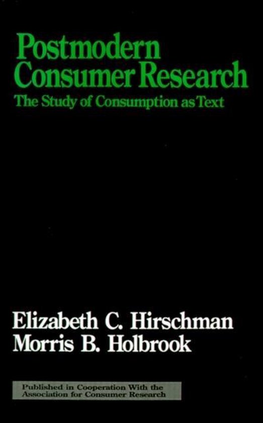 Association for Consumer Research- Postmodern Consumer Resea ... - cover