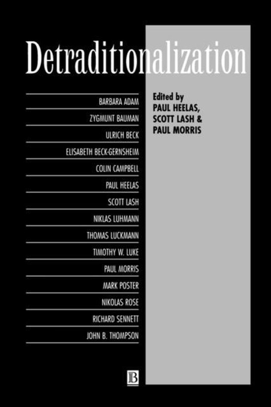 Detraditionalization | 9781557865557 | Paul Heelas | Boeken | bol