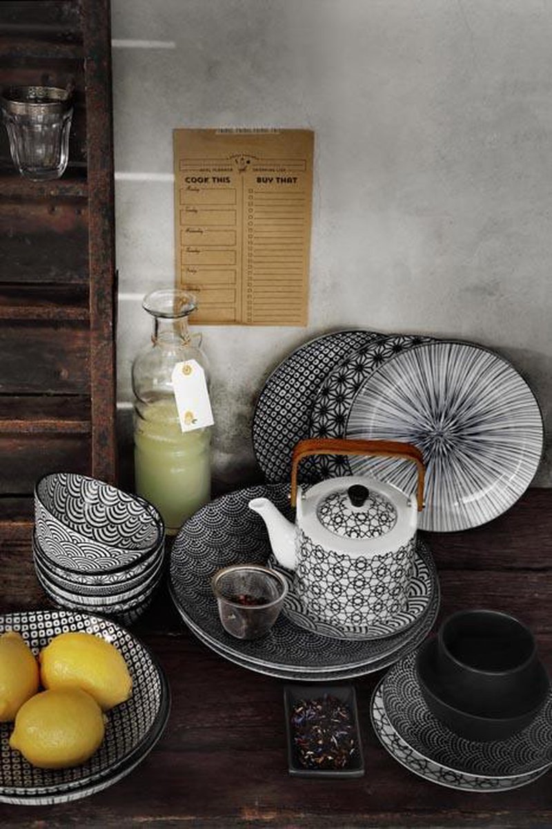 Tokyo Design Studio Nippon Black Sushi Tableware - porcelaine de haute  qualité - 6... | bol