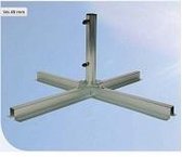PARASOLVOET - INOX Universeel  (Roestvrij Staal) - Kruis - Parasols tot 4 meter Diameter - Duitse Top kwaliteit