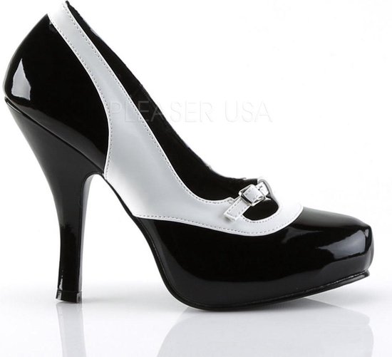 Pin Up Couture Pumps -41 Shoes- CUTIEPIE-13 US 11 Zwart/Wit | bol.com