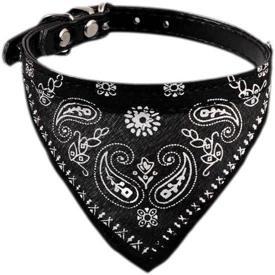 DW4Trading® Honden halsband bandana sjaal 30 cm zwart | bol.com