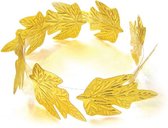 Fiestas Guirca Verkleed haarband lauwerkrans - heren - goud - Romeinse rijk thema party - Julius Caesar