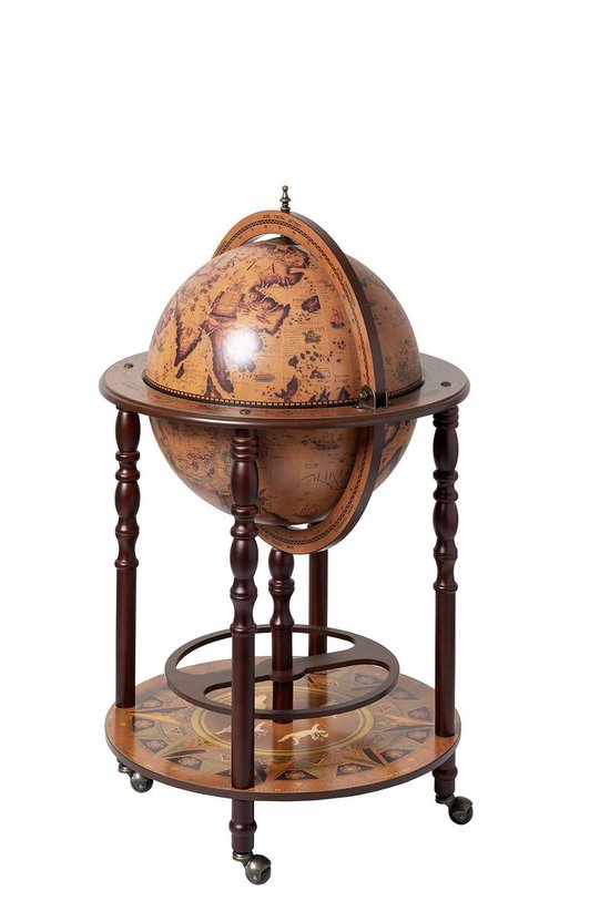Brulo - Wereldbol - Globe - Globebar - barglobe J. Cartier 45 cm - Brulo